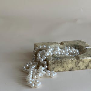 Vintage Mid Century Marble Ashtray/ Catchall Dish