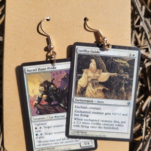 MTG Card Earrings- Nacatl Hunt-Pride & Griffin Guide