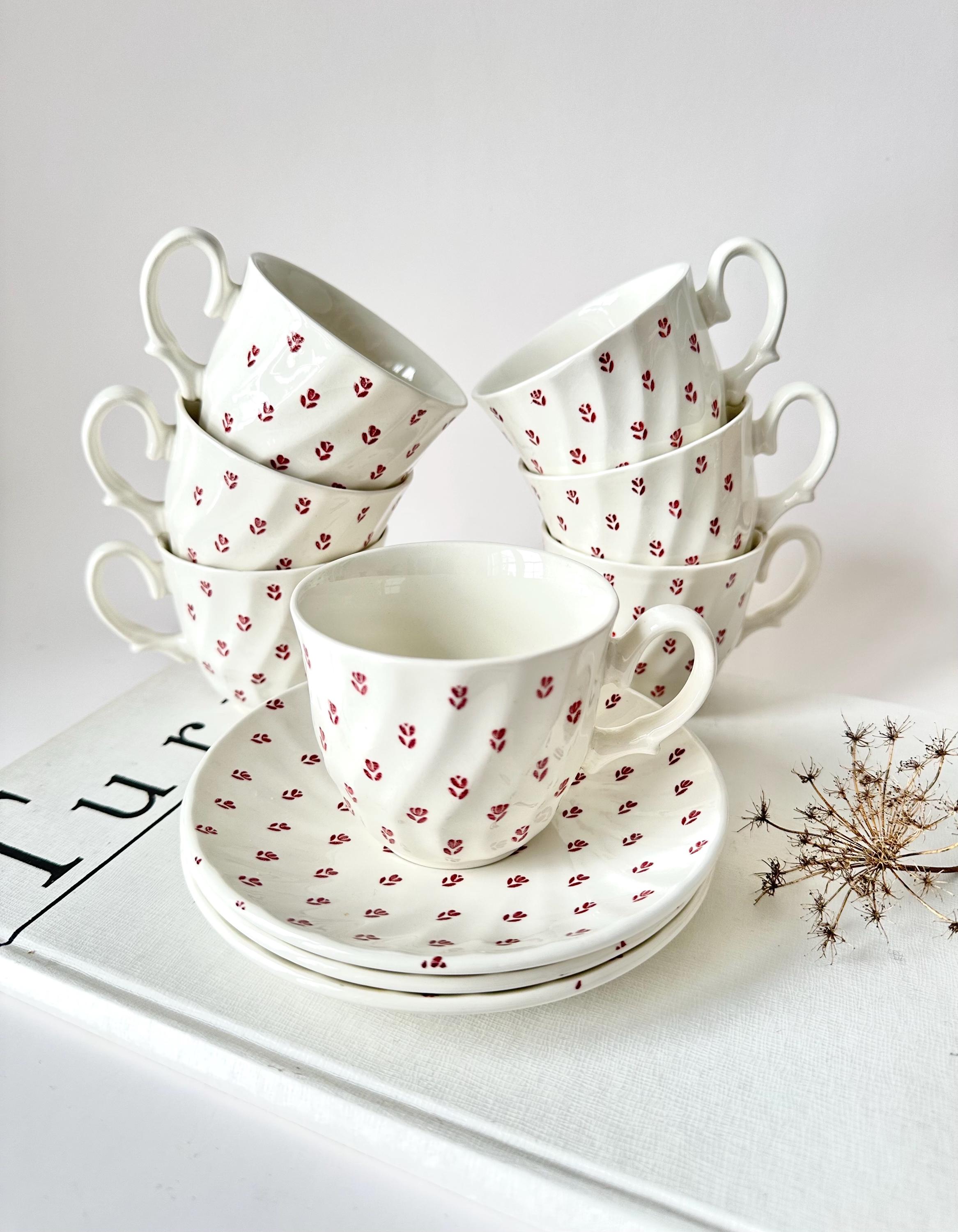 Rare W. H. Grindley & Co. Royal Tudor Petite Fleur Fine Bone China