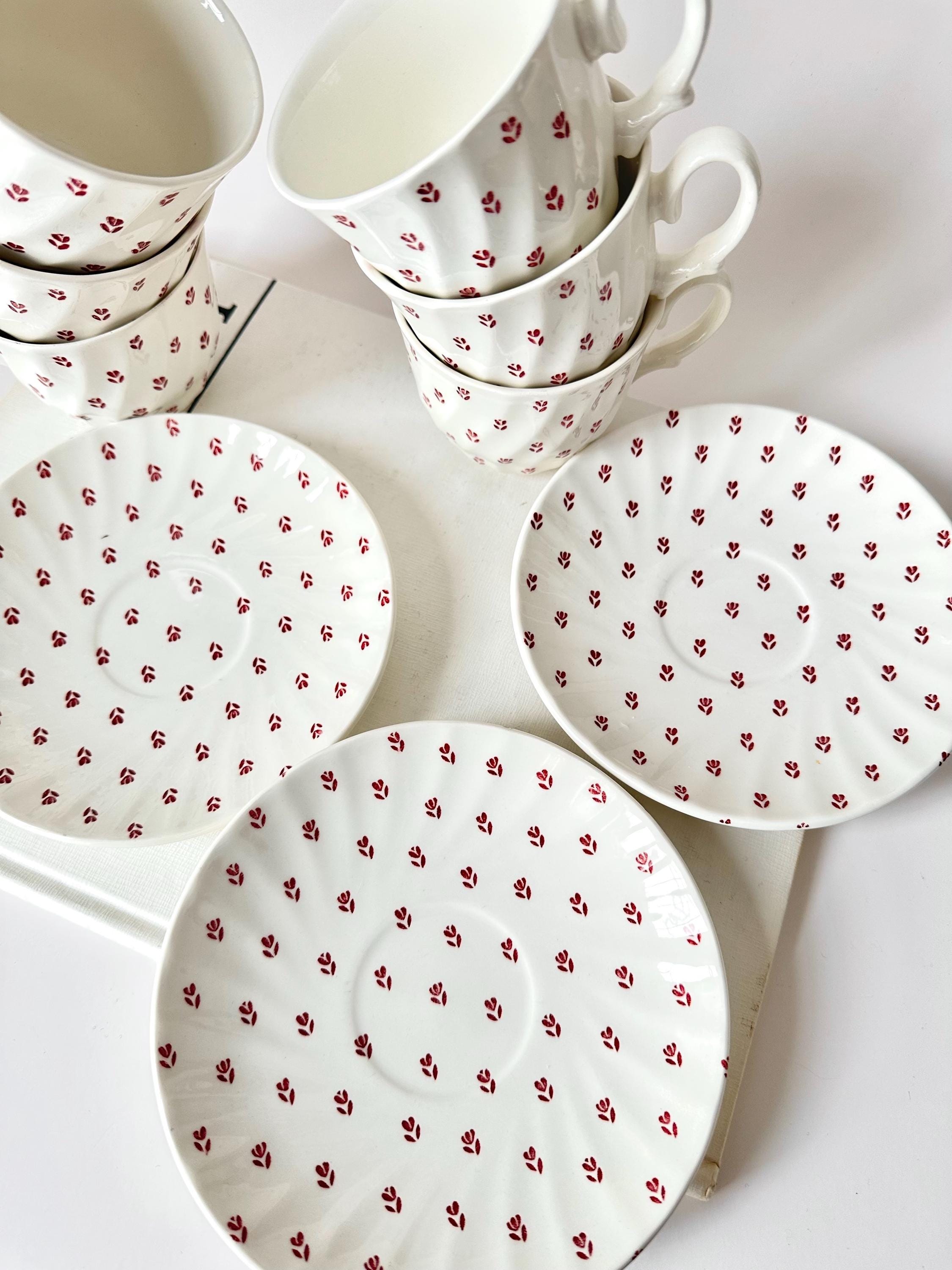 Rare W. H. Grindley & Co. Royal Tudor Petite Fleur Fine Bone China