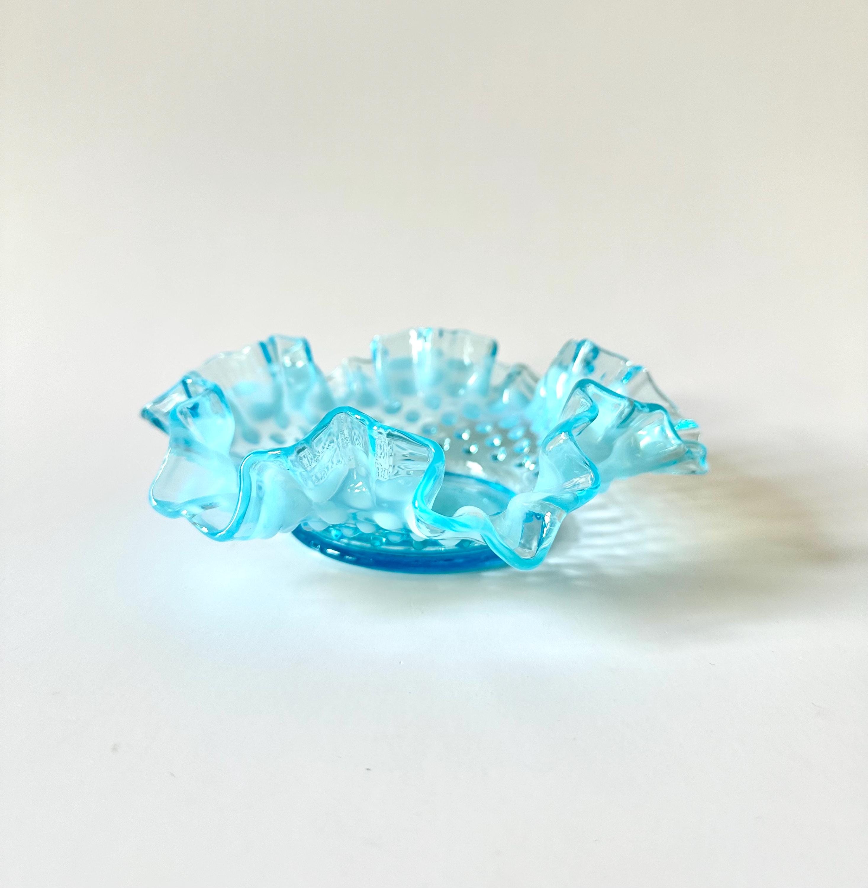 フェントン　クランベリーオパルセント　ホブネイル　フリルエッジ　刻印アリ フェントン クランベリーオパルセント ホブネイル フリルエッジ