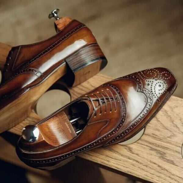Leather Mens Shoes Etsy