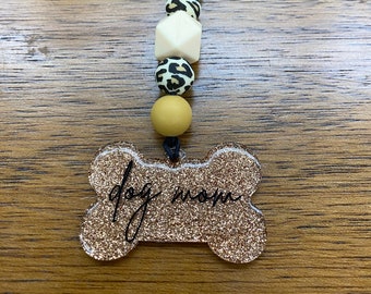 Forma de hueso Perro Mamá Car Charm