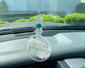 Hello Gorgeous Car Charm