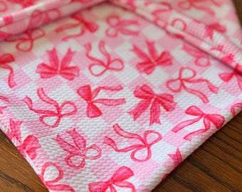 Pink Bows Snap On Dog Bandana