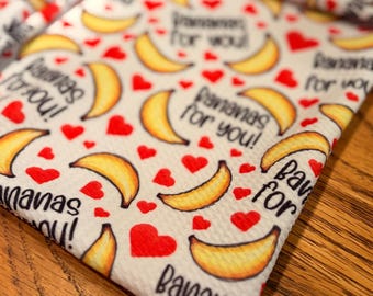 Bandana para perro con broche de presión Bananas For You