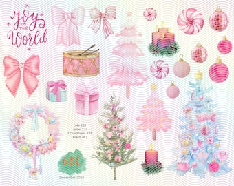 Pink Christmas Bible Journaling Printable - Digital File