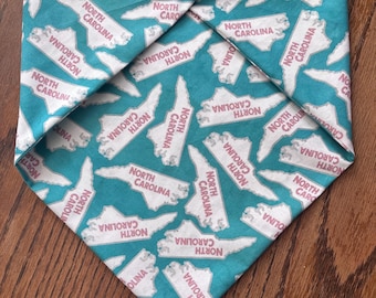 North Carolina Snap On Dog Bandana