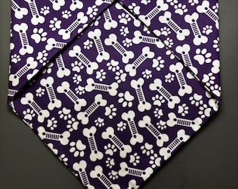 Pañuelo para perro Purple 4x4 Grille Bone Snap On