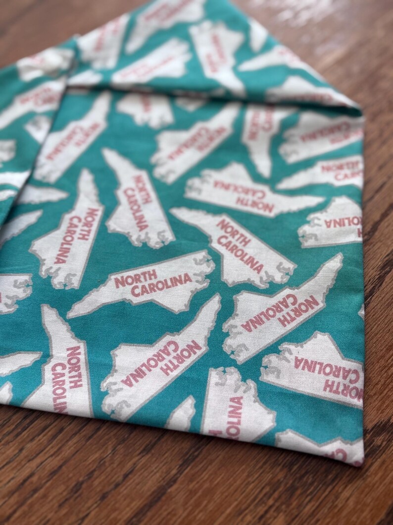 North Carolina Snap On Dog Bandana image 2