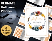 Printable Halloween Planner, Digital Halloween Planner, Downloadable Planner, Halloween Countdown | A4, A5, Happy Planner Classic, US Letter