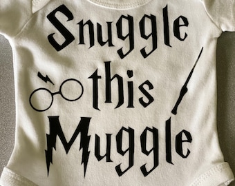 Harry Potter clothing | Harry Potter Baby | Harry Potter bodysuit | Snuggle this Muggle