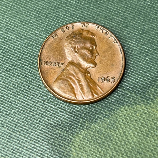 Rare 1965 No Mint Mark Penny with Errors