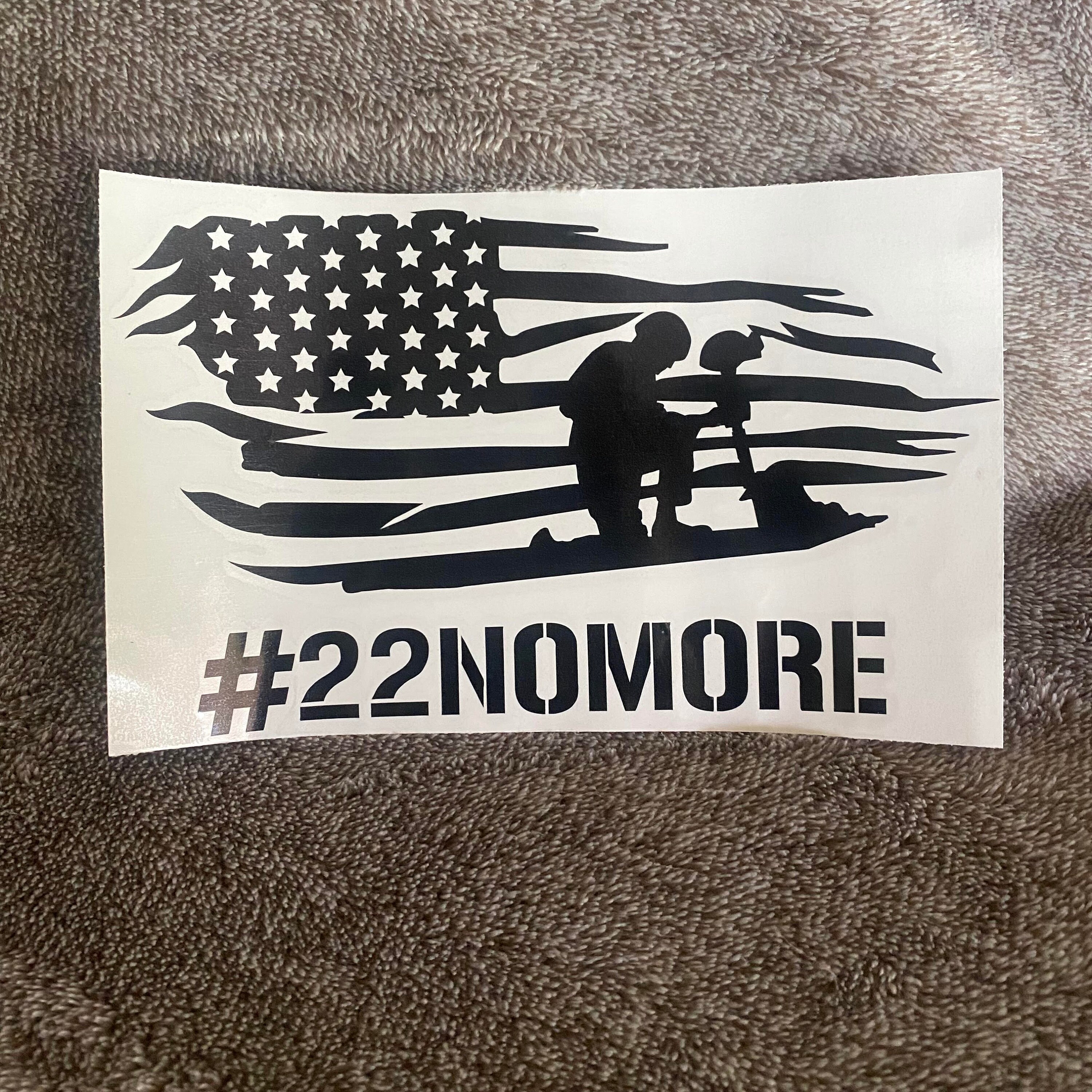 22 Veterans 22 Veterans a Day Veteran Decal Til Valhalla - Etsy