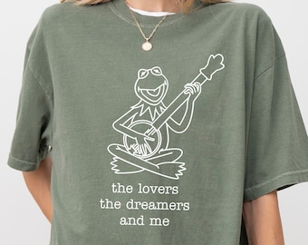 The Lovers The Dreamers and Me, Singing Frog, Rainbow Connection, Shirt, Subtle Magic Shirt, Theme Park Shirt, Comfort Colors Disney Shirt,