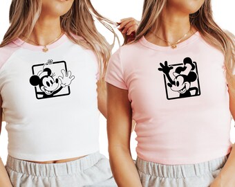 Steamboat Mickey Inspired Crop top, magic Inspired crop top, couples parks shirt, theme park crop top, magic shirt for teen