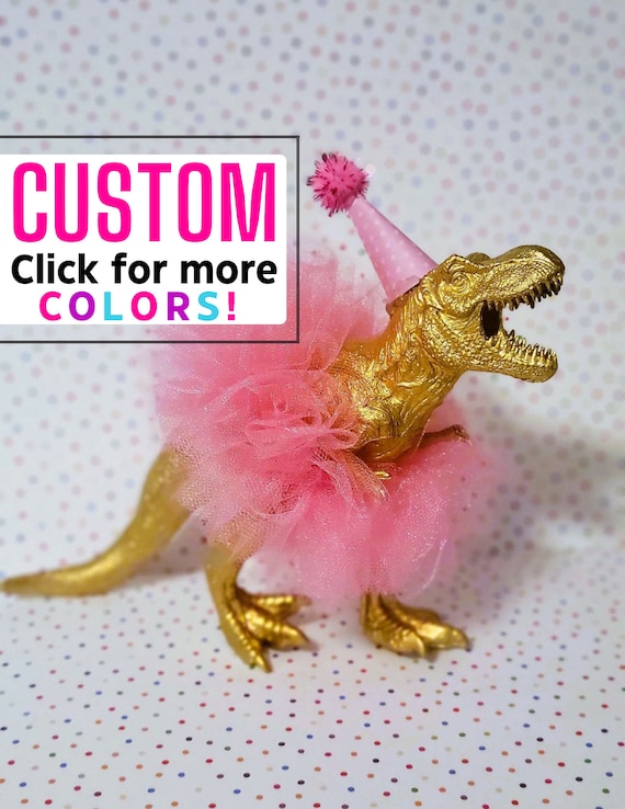CUSTOM Gold Dinosaur Cake Topper