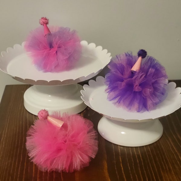 Tutu and Party Hats for Animal Figurines (hat and tutu only)