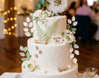 Bride and Groom Dinosaur Wedding Decoration