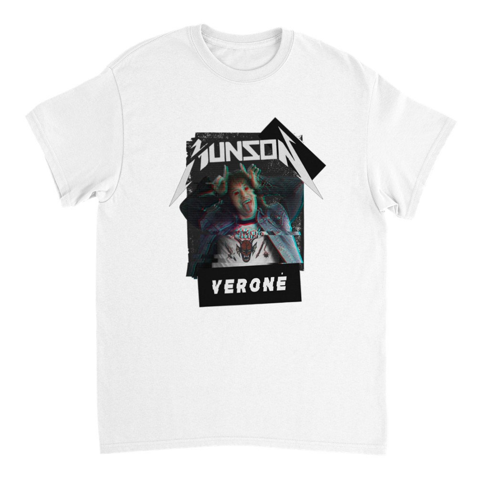Discover Stranger Things demonic Eddie Munson T-Shirt by Veron