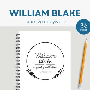 William Blake Cursive Copywork, Charlotte Mason, Klassische Homeschool, Handschriftübungen, Ambleside Online, Poesie, Morgenzeit,