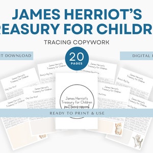 James Herbriot’s Treasury Pausing Copywork, Charlotte Mason Copywork, Handschriftpraxis, Homeschool Printable, Morgenmenü, Naturstudie