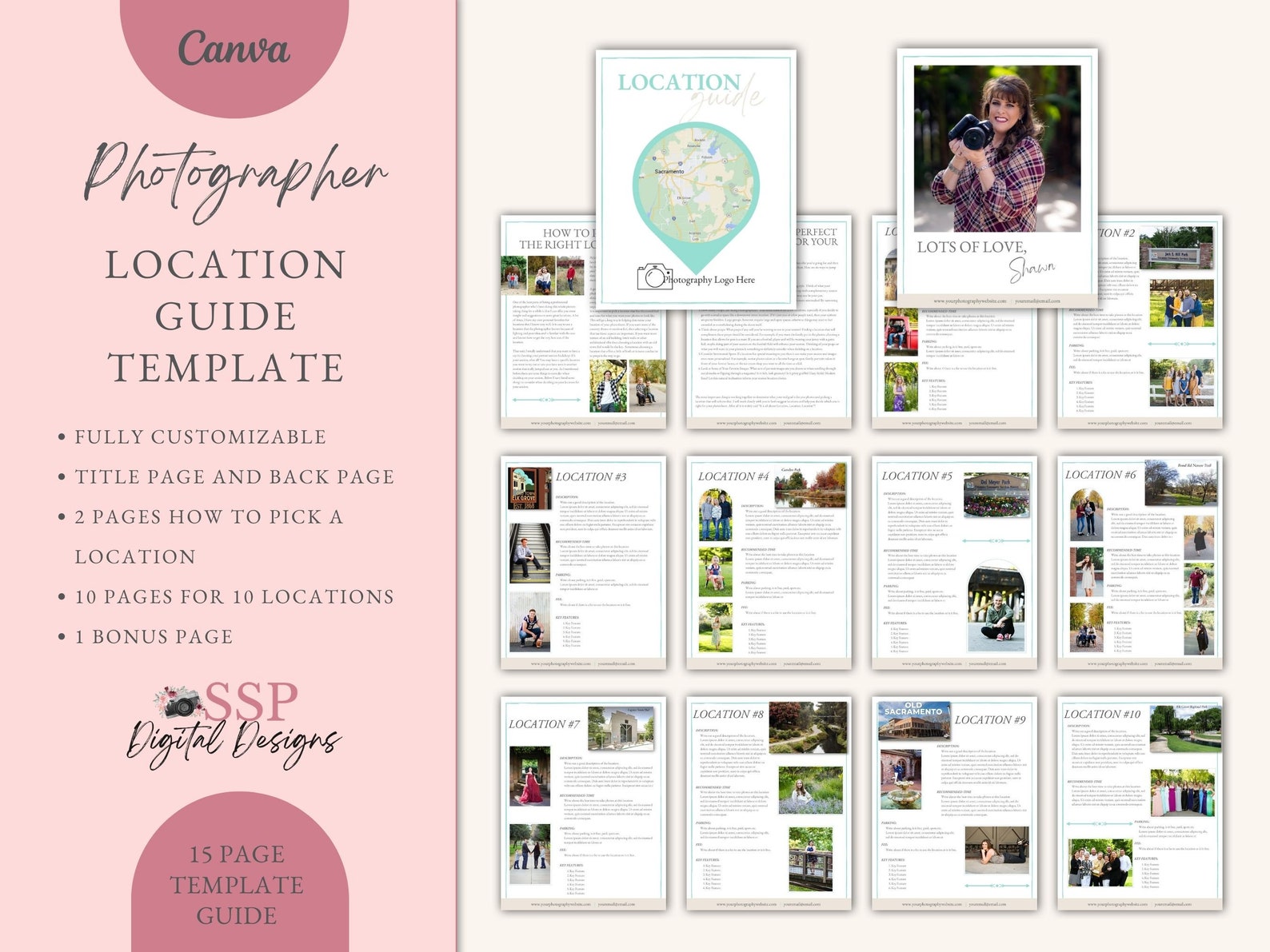 Photography Session Location Guide.pdf Canva Photography Location Guide, Session Location Guide, Photography ...