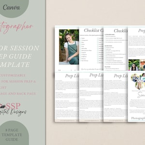 Canva Senior Portrait Prep Guide, Senior Photography Prep Guide, CANVA template, what to wear guide, Senior Photography session outfit tips.