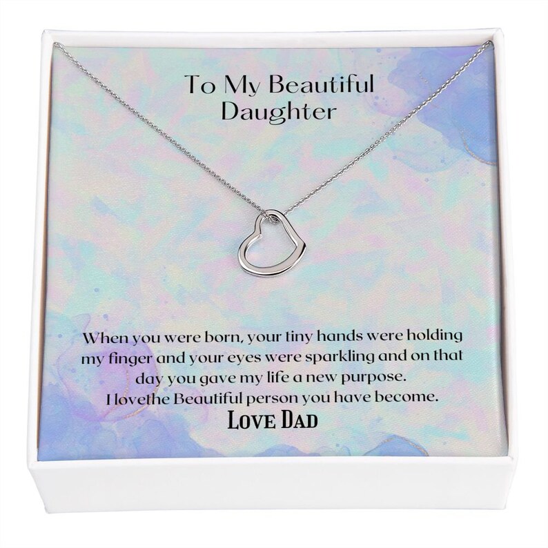 Shops Delicate Heart to Daughter