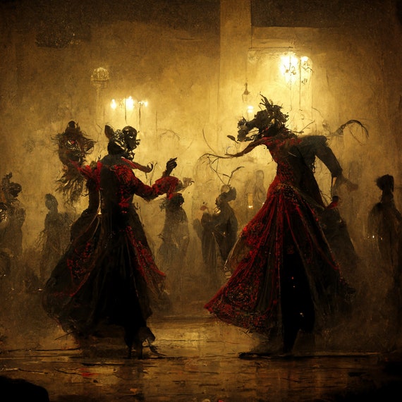 The Deadly Dance PNG File Download Gothic Artwork Fantasy Artwork Beautiful  Images - Etsy