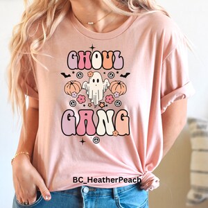 Halloween T-shirt, Ghoul T-Shirt, Cute Ghost Shirt, Hippie Halloween Tee, Retro Ghost T-Shirt, Funny Halloween T-Shirt, Halloween Gift,