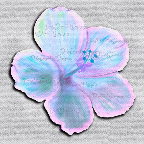 Hibiscus PNG Hawaiian Flower Hawaiian Flower PNG Digital Etsy
