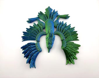 3D printed articulated Phoenix fidget toy