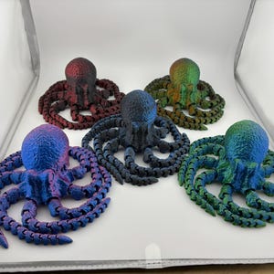 3d printed articulated Octopus fidget toy