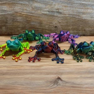 3d printed Articulated flexi frog