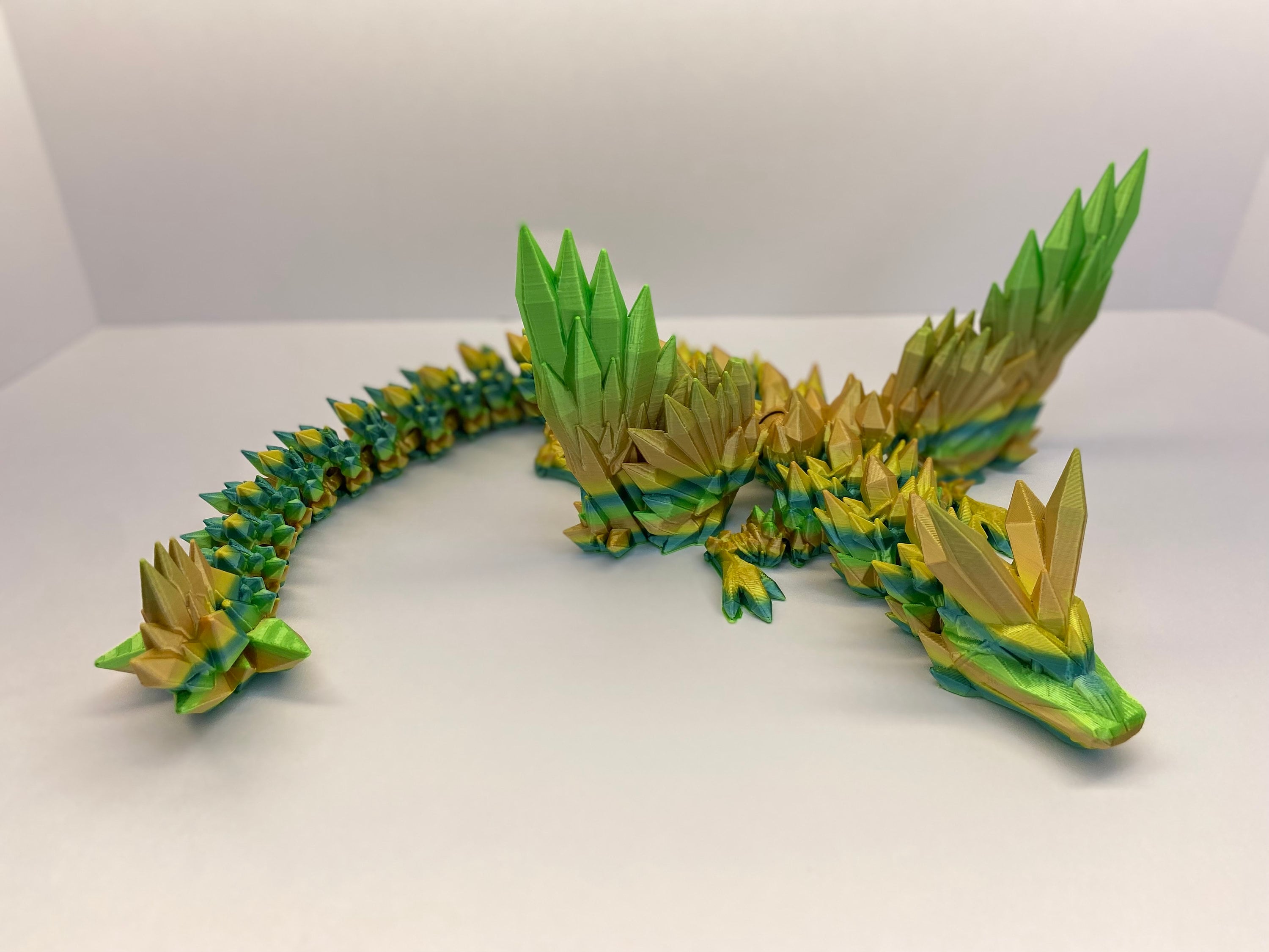 Dragon Ailé Réaliste - Realistic Winged Articulated Dragon - Cults 3D