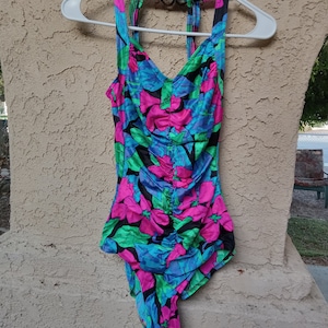 Vintage 1980s &quot;Maxine of Hollywood&quot; One Piece Swimsuit