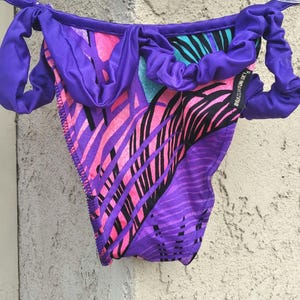 Rad Vintage 1980s"Brazilian Sunset" Bikini Bottoms