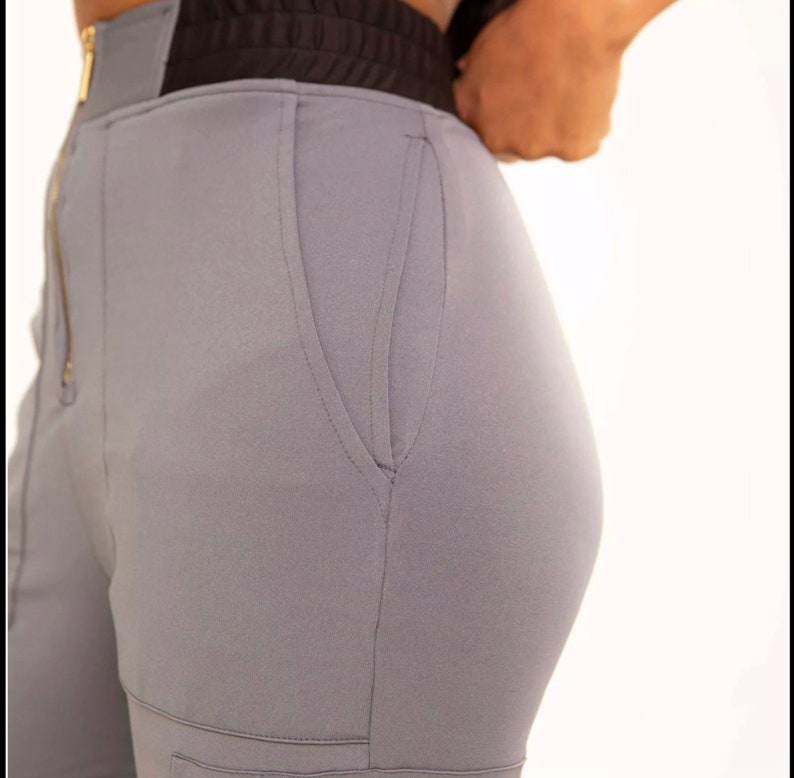 Womens Scrubs Sets Hidden Zipper Short Sleeve Jogger Sets Etsy