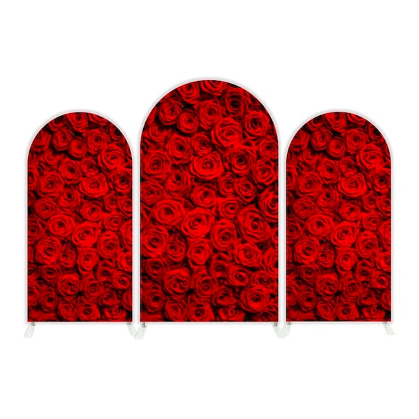 Covers Backdrop fabric  ( without stand)  with zipper. top quality, custom size color, roses, flowers, red, present