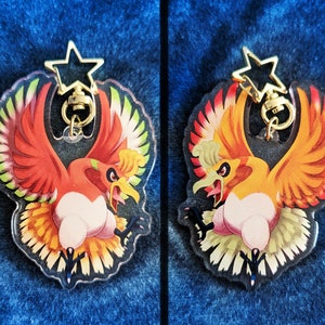 Ho-Oh-sleutelhanger van acryl