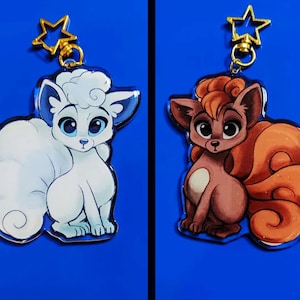Vulpix & Alolan Vulpix Acrylic Keychain