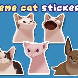 Zabloing Floppa Meme Stickers for Sale