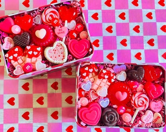Fake Valentine Candy Tin | Valentine Decor | Valentine's Day Decor | Fake Candy | Fake Dessert | Valentine Gift | Handmade Gifts |