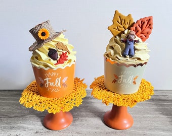 Fake It's Fall Y'all Cupcake
