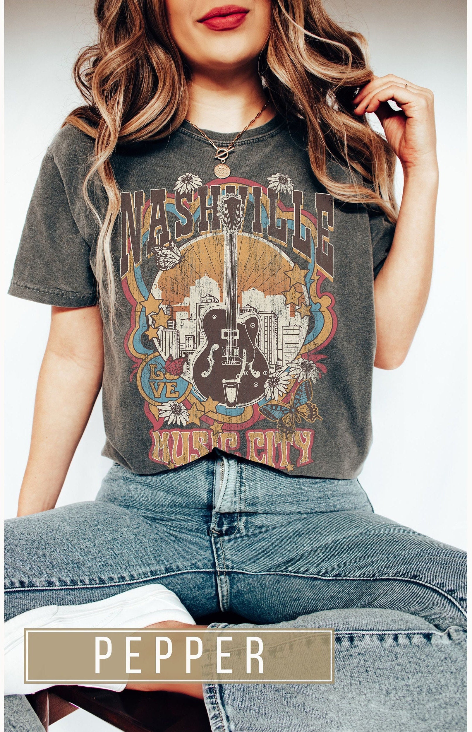 Discover Nashville Concert Tshirt, Music City, Comfort Colors, Country Concert T-Shirt