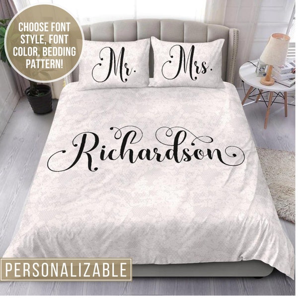 Wedding Bedding Etsy