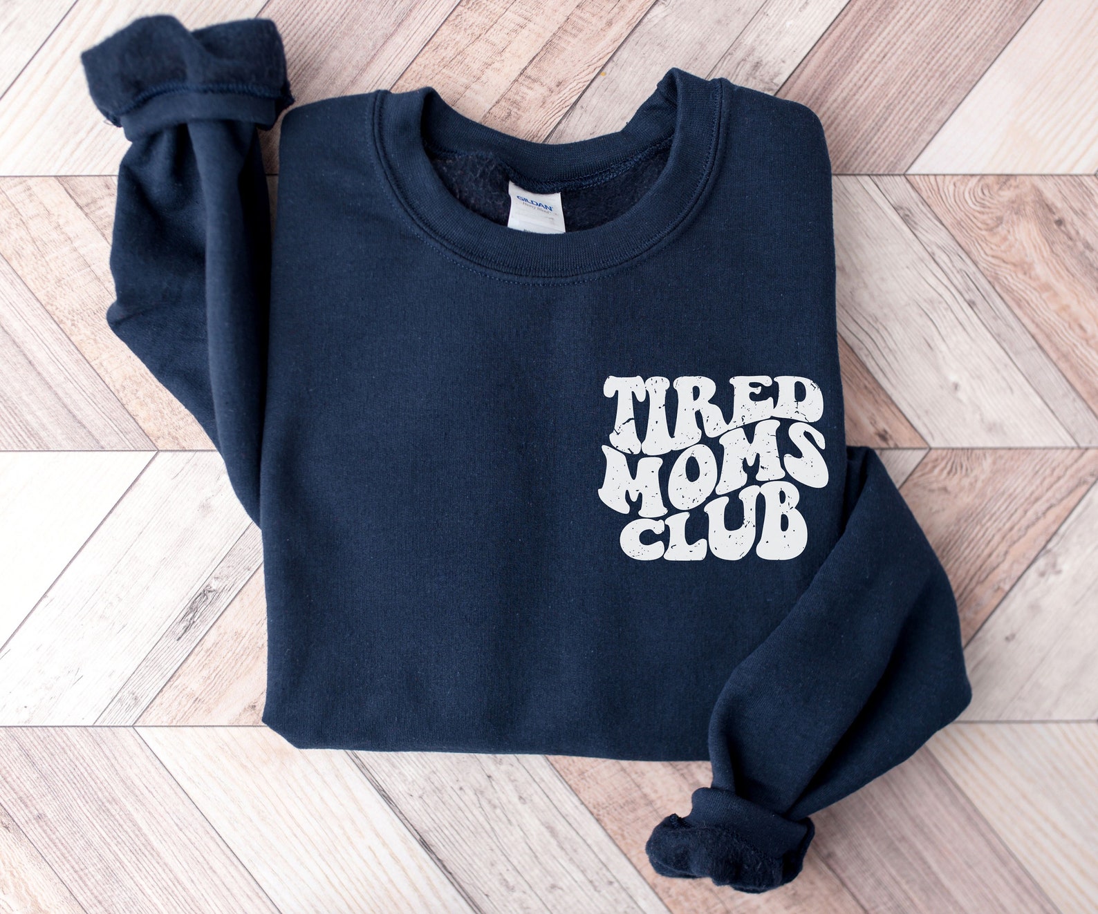 Tired Moms Club Sweatshirt Funny Mom Shirt Cool Mom Club Etsy