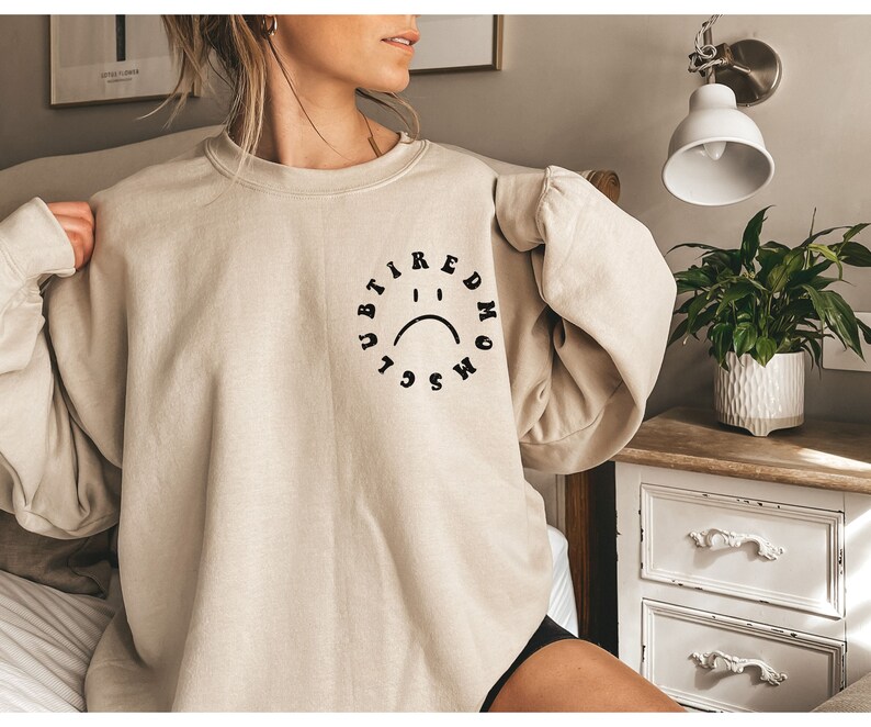 Tired Moms Club Sweatshirt Funny Mom Shirt Cool Mom Club Etsy