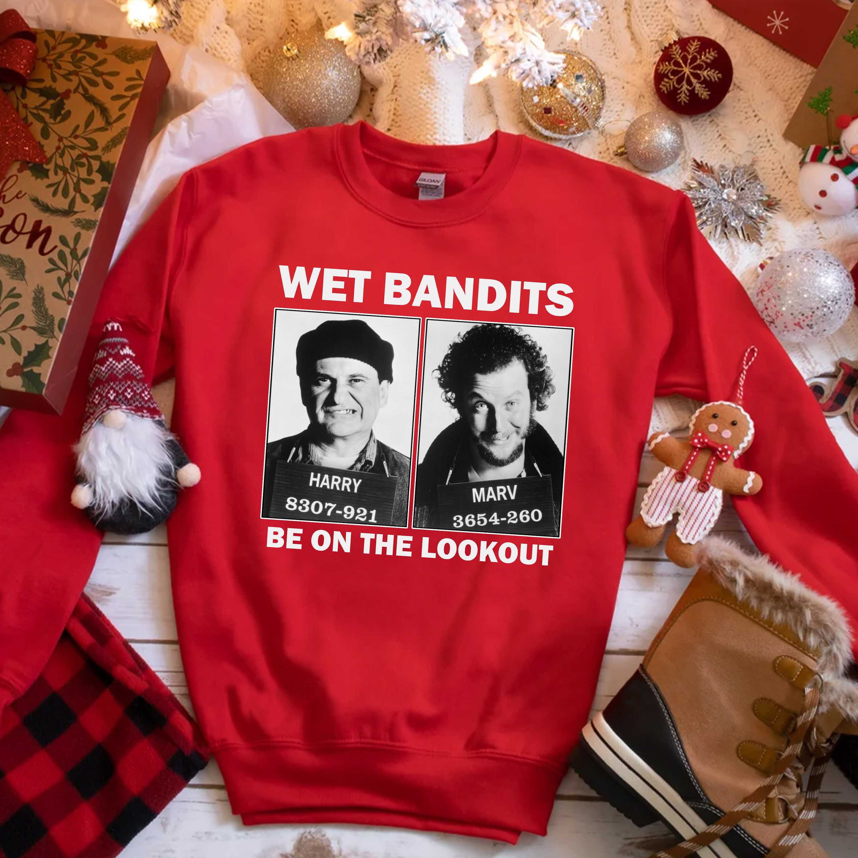 Discover Wet Bandits Sweatshirt Kevin Home Alone Shirt Wet Bandits T-Shirt Home Alone Movie Sweatshirt Christmas Sweatshirts90s movie Tee